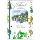 ANNIVERSARY CARDS,Husband 6's River Scene (Was 1.25)