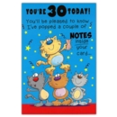 AGE 30 CARDS, 6's Male Cats (Was 0.87)