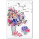 GREETING CARDS,Thank You 6's Floral Vases