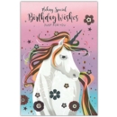 GREETING CARDS,Birthday 6's Unicorn