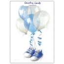 GREETING CARDS,Blank Booties (Blue) 6's