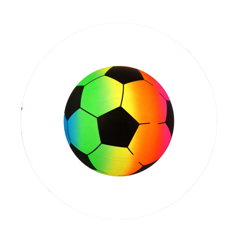 FOOTBALL, Neon Rainbow Colours, Inflated 8" 80gm