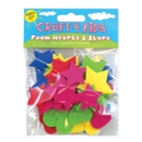 CRAFT 4 KIDS,Foam Hearts/Stars S/Adh 55's H/pk