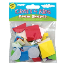CRAFT 4 KIDS,Foam Shapes S/Adh 70's H/pk
