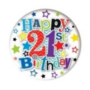 BADGE,AGE 21 Small 54mm