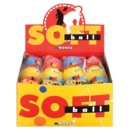 SOFT SPONGE BALL,3's Assorted Col CDU