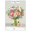 GREETING CARDS,Birthday 6's Flowers in Vase.