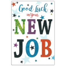 GREETING CARDS,New Job 6's Stars Text