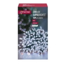 LIGHTS,LED Supabrights Multi Action White 200's Boxed