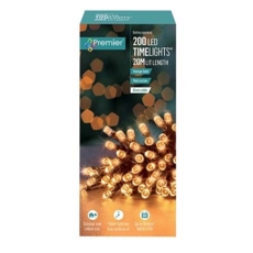LIGHTS,LED Timer Light Vintage Gold 200's B/Op (Was 13.99)