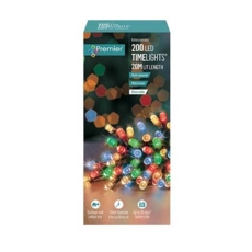 LIGHTS,LED Timer Light Multi 200's Battery Operated