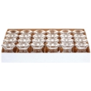 CANDLE HOLDER,Glass Hexagonal 5cm CDU