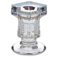 CANDLE HOLDER,Glass Hexagonal 5cm CDU
