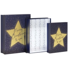 SHIRT BOX,,Christmas Star 3's (Was 17.99)