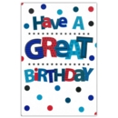 GREETING CARDS,Birthday 6's Stars & Dots