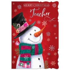 XMAS CARDS,Teacher 6's Snowman