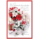 XMAS CARDS,Granddaughter 6's Poinsettias & Candles