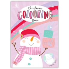 XMAS COLOURING BOOK,A4 2 Asst Elf/Snowman 20 page (Was 1.49)