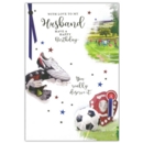 BIRTHDAY CARDS,Husband 6's B'day 12's Football (Was 0.85)