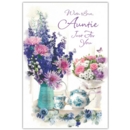 BIRTHDAY CARDS,Auntie 6's Floral Vases