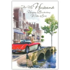 BIRTHDAY CARDS,Husband 6's Sports Car (Was 0.87)
