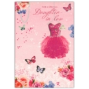 BIRTHDAY CARDS,6's Dau in Law Dress & Butterflies (Was 0.87)