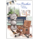 GREETING CARDS,Brother 12's Teddy Bear with Toolbox