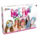 FACE PAINT PARTY SET,Sponges, Glitter & Face Gems Boxed