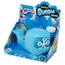 BUBBLE MACHINE,Whale & 50ml Solution, Needs 2xAA Batt..