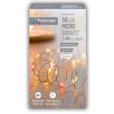 LIGHTS,LED Microbright Vintage Gold & Red 50's B/Op(Was 6.49)