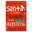 XMAS CARDS,Open 6's Text, Cracker & Santa Hat