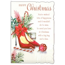 XMAS CARDS,Open 6's Floral Shoes (Was 1.15)