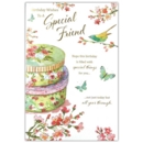 GREETING CARDS,Special Friend 6's Floral Cake Tins