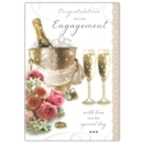 GREETING CARDS,Engagement 6's Roses & Bubbly