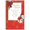 XMAS CARDS,Someone Special 6's Floral Text