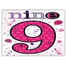 GREETING CARDS,Age 9 Girl 6's Wordplay Balloons & Streamers