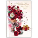 VALENTINE'S CARDS,Open 6's Bouquet & Presents