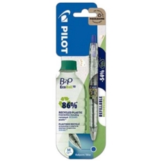 BALL PEN,Ecoball B2P Blue Medium I/cd (Pilot)