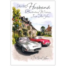 BIRTHDAY CARDS,Husband 6's Sports Cars (Was 0.89)