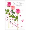 GREETING CARDS,Mum & Dad 6's Roses & Hearts