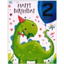 GREETING CARDS,Age 2 Male 12's Dinosaur/Whale