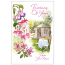 GREETING CARDS,Thinking of You 6's Floral Garden