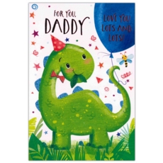 BIRTHDAY CARDS,Daddy 12's Dinosaur/Whale (Was 0.85)