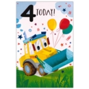 GREETING CARDS,Age 4 Male 12's Bus/Digger
