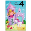 GREETING CARDS,Age 4 Female 6's Princess Castle & Unicorn