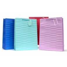 GIFT BAG,Embossed Brights 4 Assorted (Extra Large)