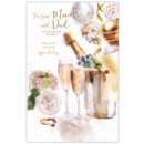 GREETING CARDS,Mum & Dad 6's Champagne on Ice