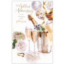 GREETING CARDS,Your Golden Anni.6's Champagne on Ice