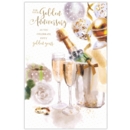 ANNIVERSARY CARDS, Your Golden Champagne (Was 1.29)