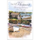BIRTHDAY CARDS,Husband 6's Fishing Boats (Was 1.15)